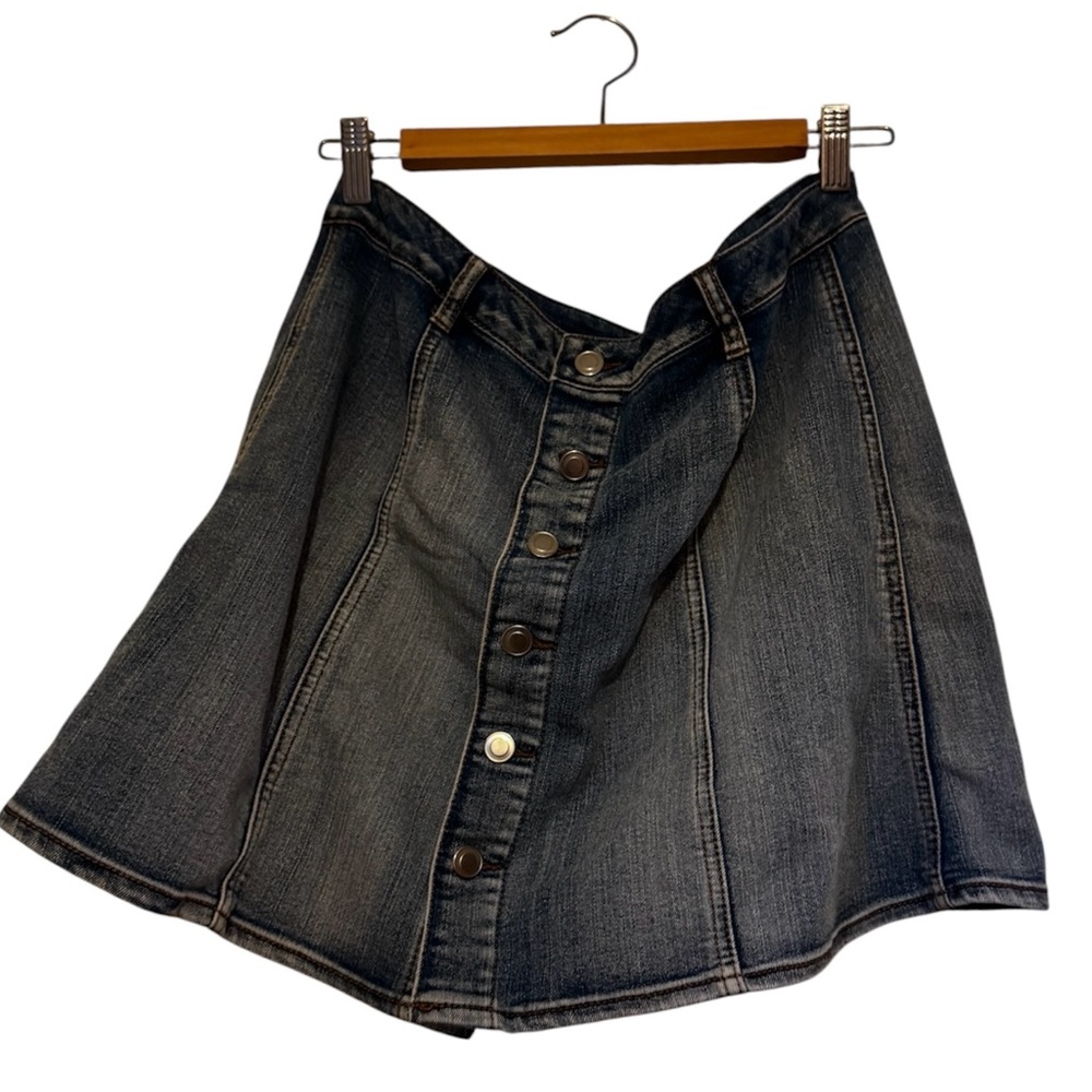 Faded Glory Dark Denim Mini Skirt